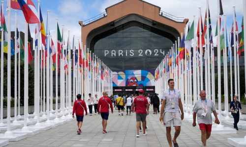 Athletes enjoying their first days at the giant Olympic village ahead of the Paris Games