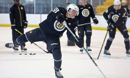 Bruins notebook: Jackson Edward would look good in Black and Gold