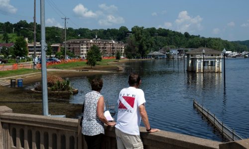 High water forces changes to Lumberjack Days in downtown Stillwater — but the floating stage is back