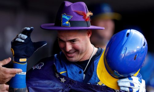 Jose Miranda’s quest for MLB history ends with HBP