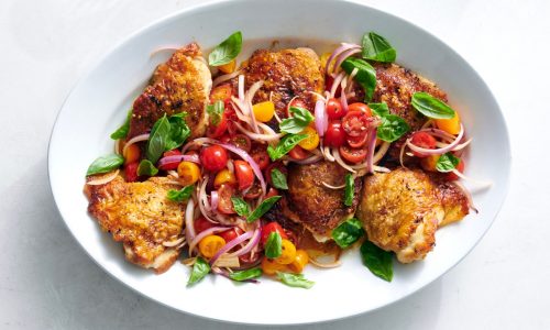 Five weeknight dishes: Chicken with schmaltzy tomatoes and more