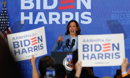 Harris rallies in Las Vegas for Biden. Many Democrats agree, but some want her to face Trump