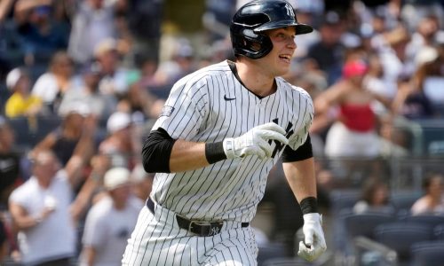 Yankees rookie from Cohasset crushes three homers, Red Sox routed, 14-4