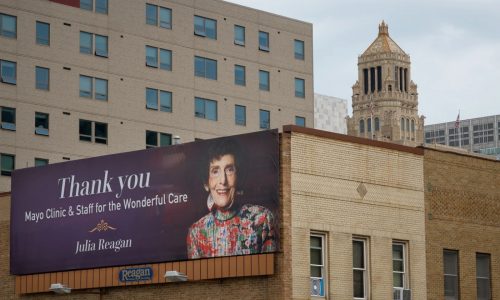 Man buys 11 Rochester billboards thanking Mayo Clinic for treating his late wife