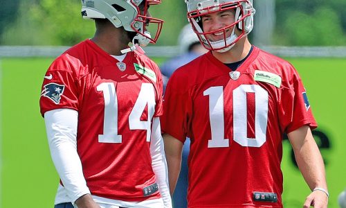 Jerod Mayo confirms Jacoby Brissett as Patriots current QB, leaves door open for Drake Maye