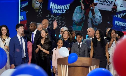 Kamala Harris’ racial and cultural firsts were onstage throughout the Democratic convention