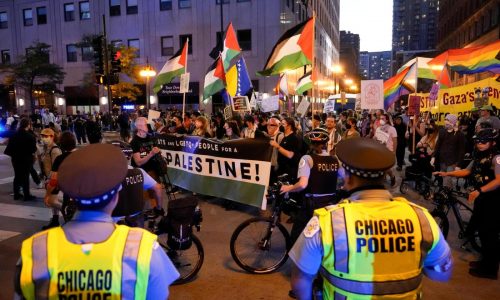 Protesters plan large marches and rallies as Democratic National Convention kicks off in Chicago