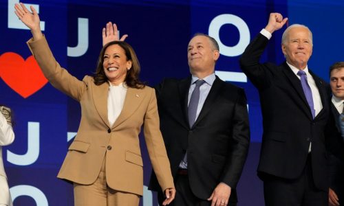 The Latest: Obama and Emhoff are set to headline the DNC on Day 2