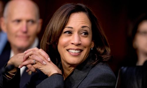 The Latest: Harris, facing a crucial week, closes in on running mate pick