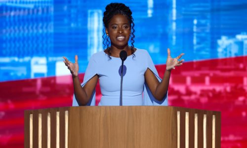 Poet Amanda Gorman delivers new verse that aims to reclaim ‘liberty’ and ‘patriot’ at the DNC