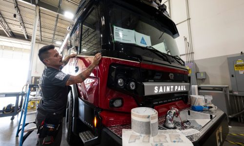 Behind-the-scenes with Minnesota’s first electric firetruck: Designed to be more maneuverable, safer for firefighters
