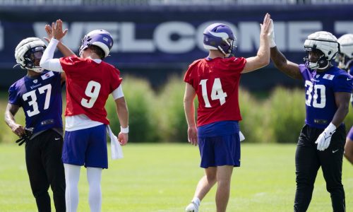 Which players have stood out at Vikings training camp so far?