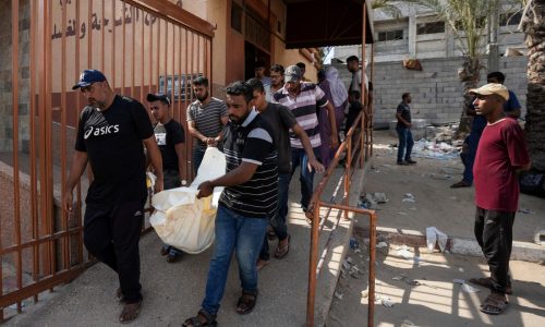 Israeli airstrikes hit UN school and homes in Gaza, killing at least 34 people, hospitals say