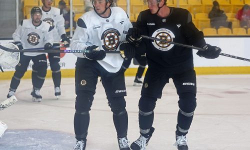 Bruins notebook: Riley Tufte making his pitch for roster spot