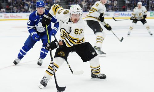 Bruins captain Brad Marchand still recovering from multiple offseason surgeries