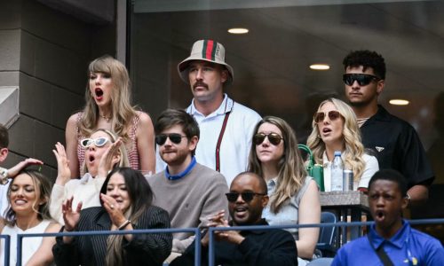 Power couple Taylor Swift, Travis Kelce cheer another Taylor at US Open