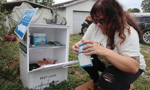 Old newspaper boxes are being used to distribute the overdose reversal drug Narcan