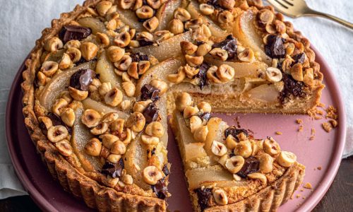 Great British Baking Show recipe: Pear, Hazelnut and Chocolate Tart