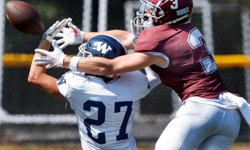 Carver, Jack Balzarini (4 TDs) pass test against Nantucket, 26-15