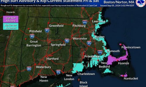 Massachusetts beaches could have ‘dangerous rip currents,’ large 9-foot waves