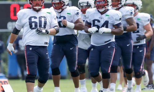 Patriots offense down 2 starters at Monday practice before Bengals game