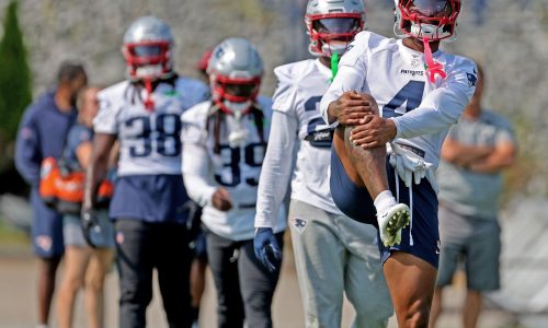 Patriots missing pass rusher, O-linemen at Tuesday practice before Jets game