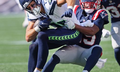 Seahawks receiver Jake Bobo returns to Massachusetts, leaves Gillette Stadium a winner