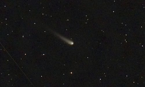 A rare comet brightens the night skies in October