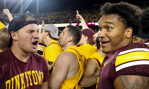 Gophers football: Big Ten won’t fine for field storming after USC upset