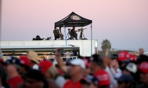 Man with gun stopped at Trump rally checkpoint