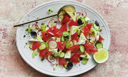 Chef Michael Mina’s Halloumi and Watermelon Salad recipe