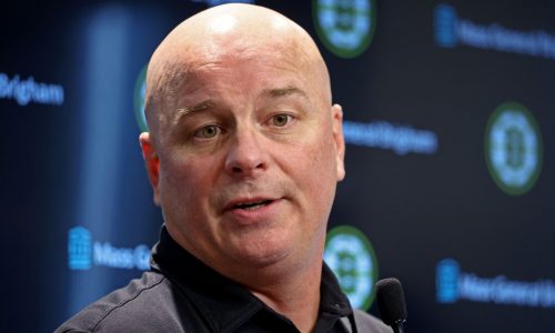 Bruins notebook: Jim Montgomery confident offense will come