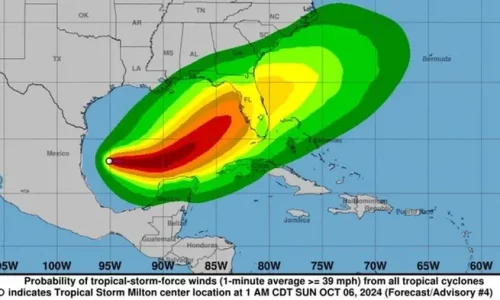 Milton Strengthens to Hurricane as DeSantis Preps Gulf Coast for Category 3 Storm