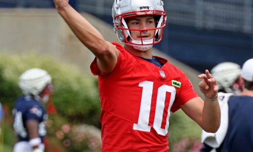 Callahan: What the Patriots defense has seen from Drake Maye in practice
