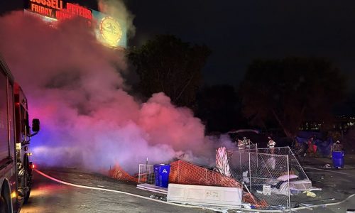 Six tents go up in flames at St. Paul homeless encampment