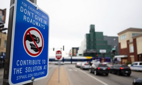 ‘I guess I’m the problem’: Mixed reaction to city’s anti-roadway giving signs