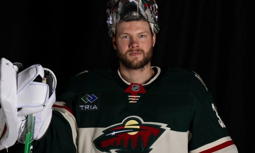 Goal puts Wild’s Filip Gustavsson in elite company