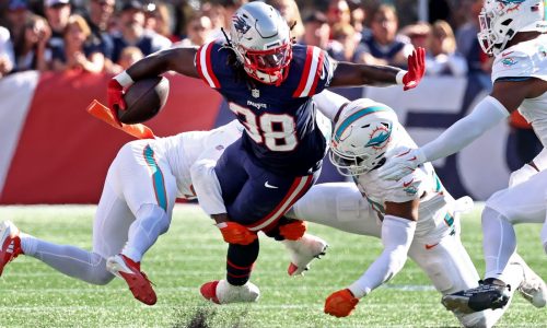 Rhamondre Stevenson among 4 missing at Patriots practice Wednesday