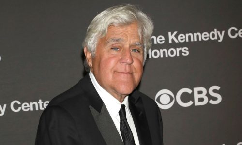 Jay Leno is ‘all black and blue’ and sporting an eye patch after 60-foot downhill tumble