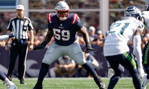 Patriots-Bears injury report: LT Vederian Lowe among 4 starters questionable for Sunday