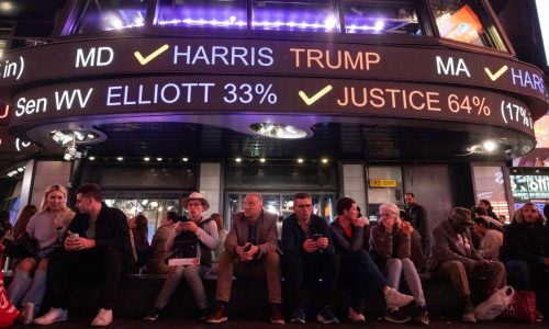 PHOTOS: The world watches as US election results trickle in
