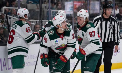 Wild rebound, dominate Sharks in 5-2 road win