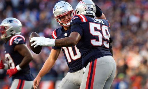 Patriots lineman fulfills ‘lifelong dream’ with big-man touchdown