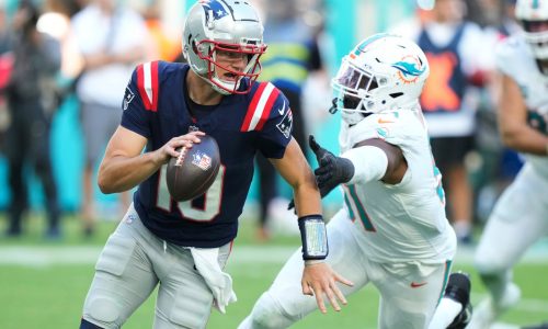 Patriots film review: Drake Maye can’t continue to carry the team and more Miami takeaways