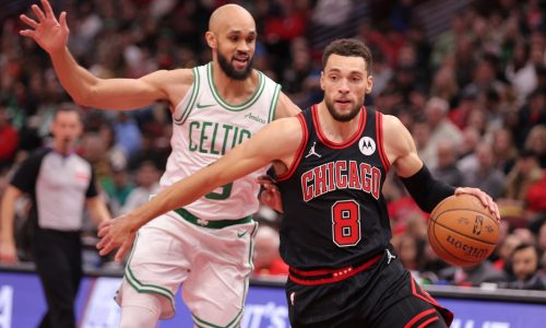 Celtics lose starter to injury, beat Bulls to keep NBA Cup hopes alive