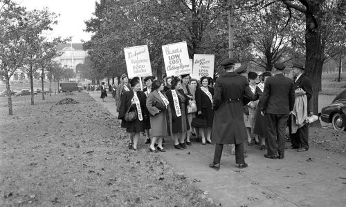 Throwback Thursday: Anti-inflation protesters circa 1945