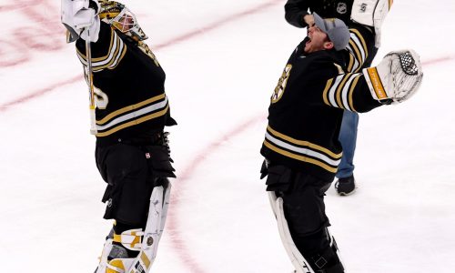 Bruins notebook: Jeremy Swayman, Linus Ullmark to face off as opponents