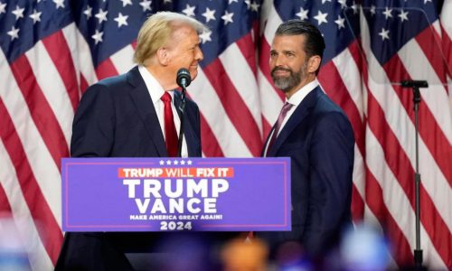 Donald Trump Jr. emerges as a political force of his own as he helps his father launch a second term