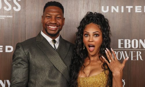 Jonathan Majors and Meagan Good reveal engagement