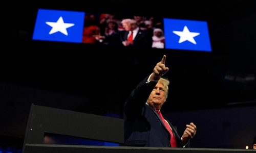 Trump reverted to familiar playbook, sowing doubts about the voting until results showed him winning